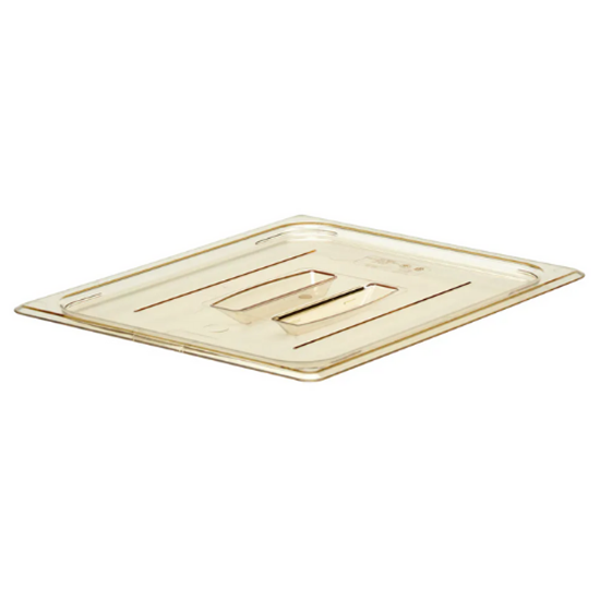 High Heat Notched Cover Lid With Handle 1/2