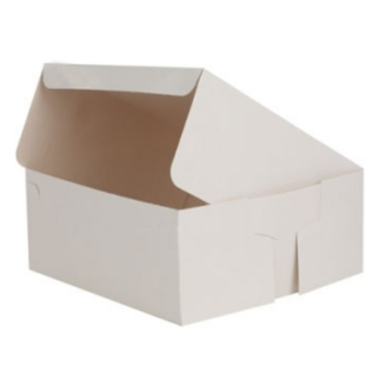 Cake Box White 6x6x3" (15.2x15.2x7.6cm)