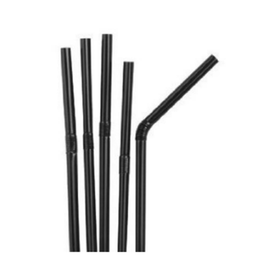 PP Black Bendy Drinking Straw 8