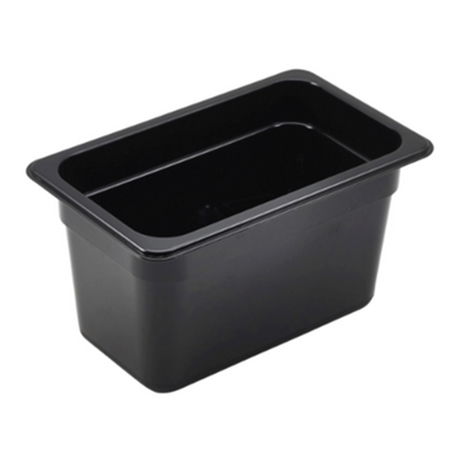 Black Polycarb Food Pan 1/4 (150mm Deep)