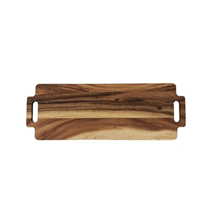 Picture of Connect Double Handled Large Long Board in Rustic Acacia 560x200x15mm